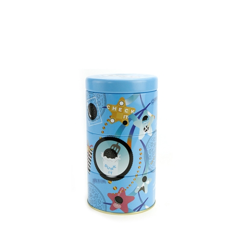 China factory painting printing metal empty round tin box