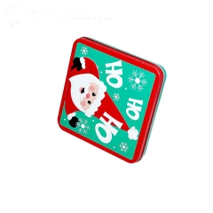 Christmas metal tin box for candy