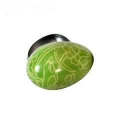 high quality eggshell shaped metal candy tin box container