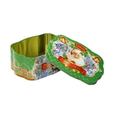 Stylish decorative christmas cookie tin containers