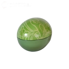 high quality eggshell shaped metal candy tin box container