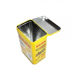 Wholesale Good Price Custom square Metal Tube coffee packing tin