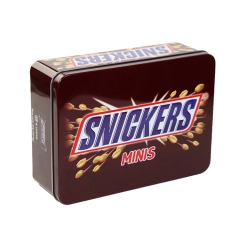 Worlds famous brand metal chocolate packing tin box snack container