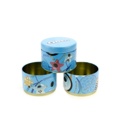 China factory painting printing metal empty round tin box