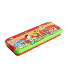 China Manufacturer custom printed pencil case makeup container Metal packing tin box