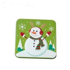 Christmas metal tin box for candy