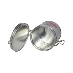 Custom printed metal clasp tin cans round metal tin containers packing food cans