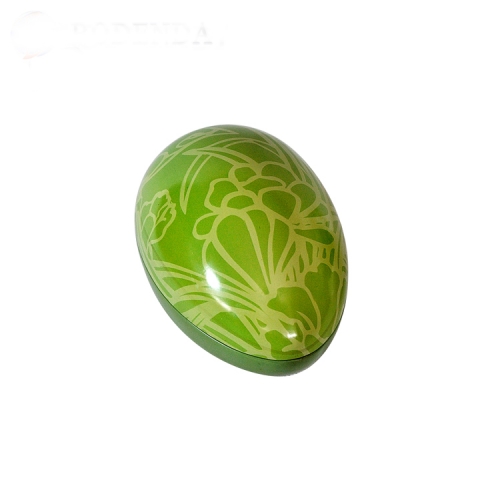 high quality eggshell shaped metal candy tin box container