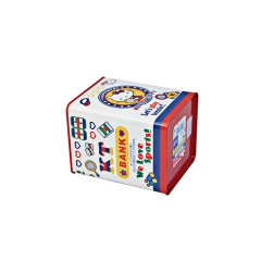 Lovely Hello kitty metal square kids money tin box