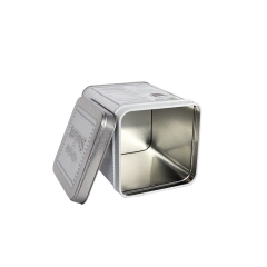 Fancy food grade cookies square tin packaging box