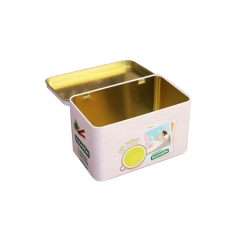 Food grade square Empty Metal Tea tin box