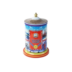 Delicate christmas music box cookie tin box wholesale