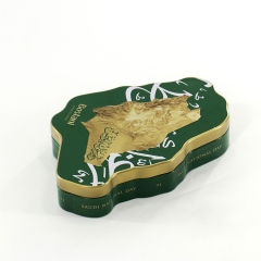 Map shaped Tin Box Premium Cookie Metal Can Customized Tin Box