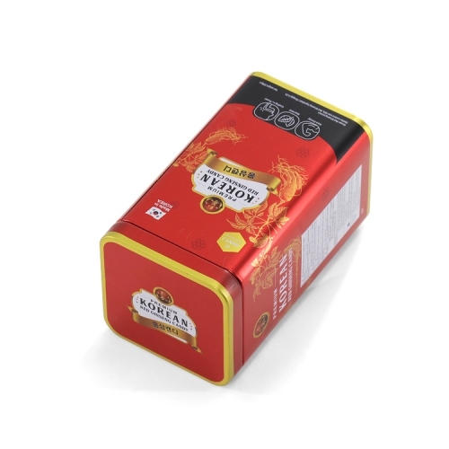 KOREAN RED GINSENG CANDY RECTANGULAR TIN BOX