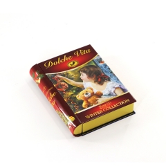 Wholesale Food Grade book shape Tea Tins