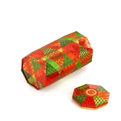 Octangular tin can custom printed metal box for tea storage package box