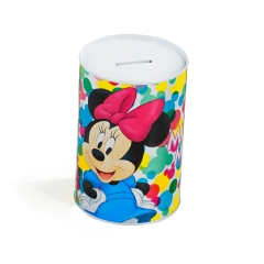 Colorful print round coin bank