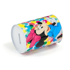 Colorful print round coin bank