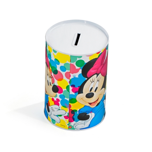 Colorful print round coin bank