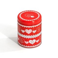 Round Shape Two Layer Cookies Tin Box