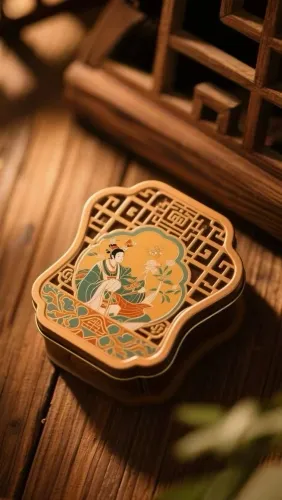 Elegant Chinese Style Floral Design Tin Box for Tea, Snacks, or Gift Packaging 1
