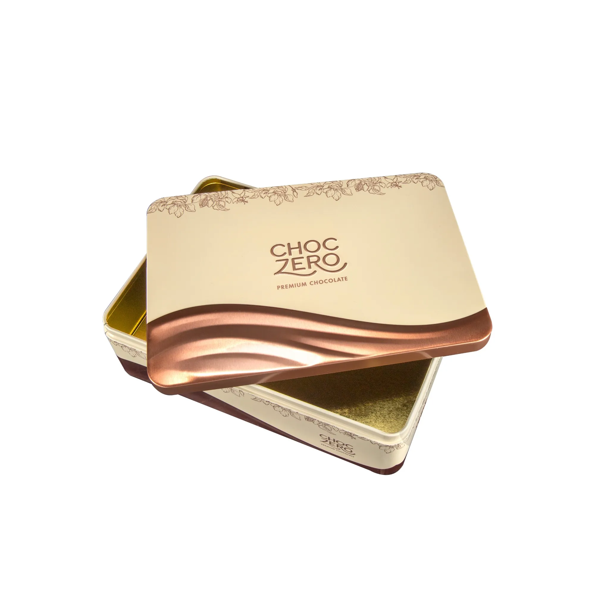 Premium Chocolate Tin Box with Elegant Design for Gift and Packaging 3