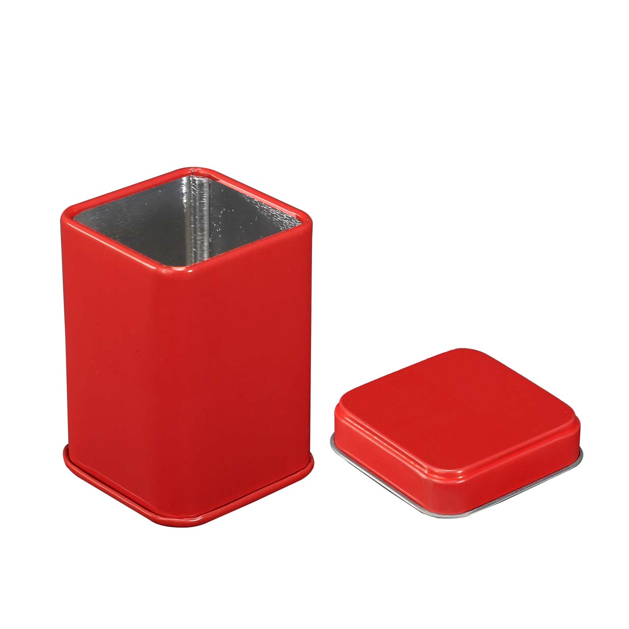 Premium Red Square Tin Box for Storage and Packaging 3