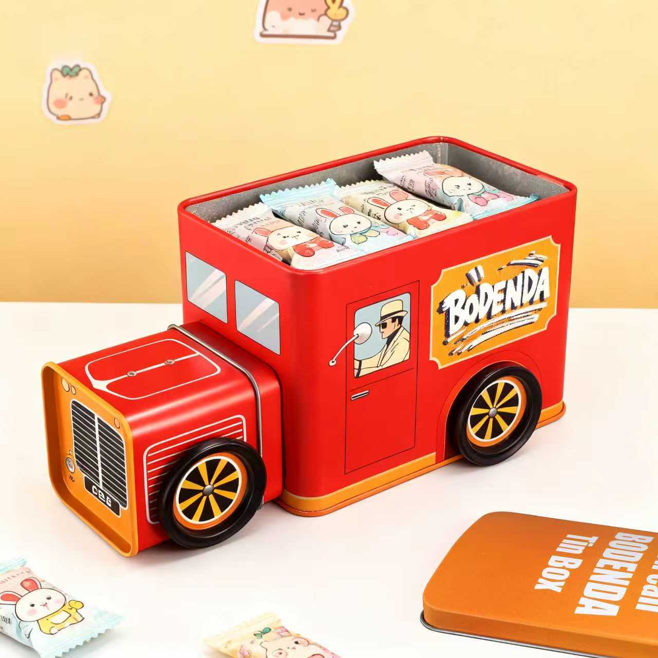 Vehicle-Shaped Tin Box for Kids' Toy & Snack Storage 4