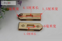 Handbag Metal Twist Locks Fittings RL-BLK173
