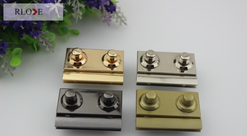 Bag Metal Press Push Button Locks RL-BLK079(Large)