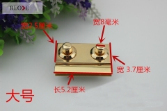 Bag Metal Press Push Button Locks RL-BLK079(Large)