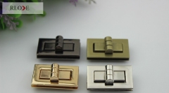 Handbag Rectangle Metal Twist Locks RL-BLK015(Large)