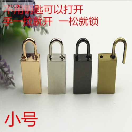 Simple Handbag Decorative Easy Open the padlock RL-BLK167(Small)