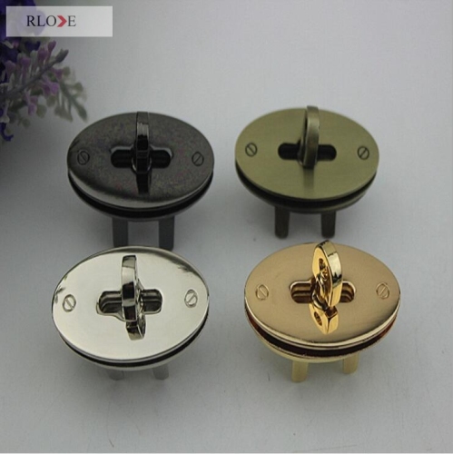 Customized Purse Metal four-quarters twist Locks RL-BLK059