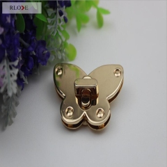 Novelty Design Butterfly shape Metal Twist Lock For Bag RL-BLK062