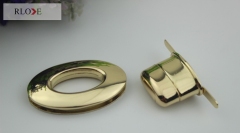 Bag Oval Shape Round Side Metal Turn Locks RL-BLK086(Plus Large)