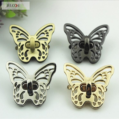 Beautiful butterfly shape fashion bag metal lock RL-BLK029