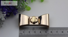 Simple Making Bag bow-knot Shape gold turn lock RL-BLK168