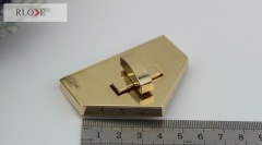 Design irregular light gold 65*40*20mm handbag lock RL-BLK154