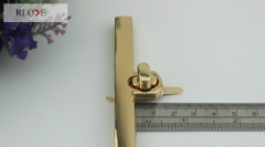 Custom 2 style different shape metal rectangle metal lock RL-BLK044