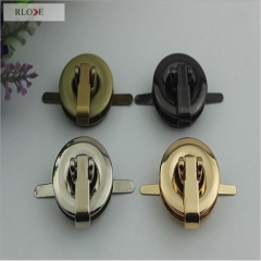 Round Shape Light Gold Handbag Metal Lock RL-BLK081