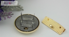 Unique design handbag gold metal push lock RL-BLK148