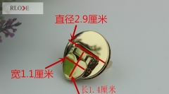 Cute heart shape accessories round metal lock for bag RL-BLK135