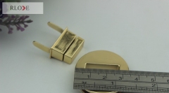 Unique and novel handbag round shape metal turn twist lock RL-BLK131