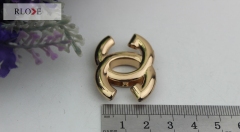 Custom made X letter decoration cross-body bag metal twist lock RL-BLK019(Small)