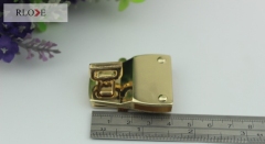 High grade hanging plating design gold unique handbag twist turn lock RL-BLK117