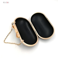 Oval Shape Evening Bag Box And Metal Frame H-011-1