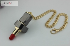 Unique design handbag metal chain match decoration red-lip lock RL-BLK055