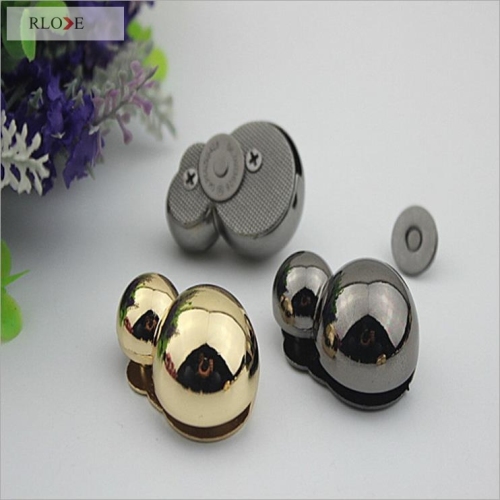 Handbag decoration zinc alloy gunmetal &amp; gold metal gourd lock RL-BLK104