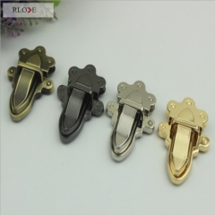 High end zinc alloy purse metal push press locks RL-BLK096